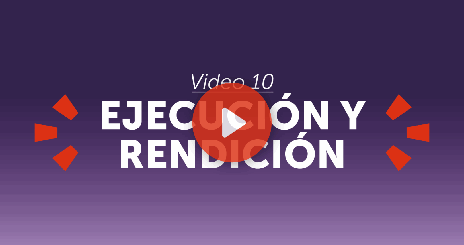 Video 10 - Ejecución y rendición